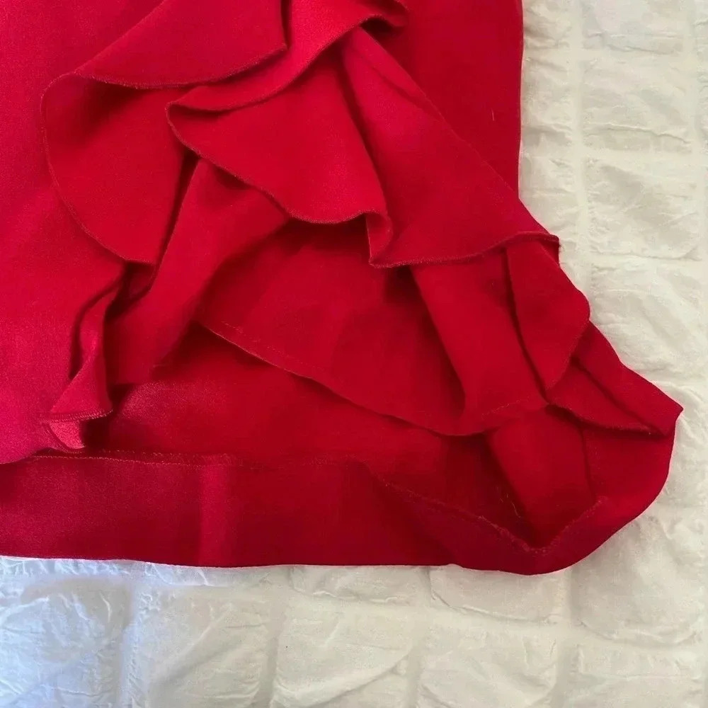 Moschino red ruched shift dress - Picture 3 of 14